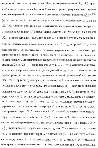 Способ формирования и наблюдения стереоизображений с максимальным пространственным разрешением и устройство для его реализации (варианты) (патент 2408163)