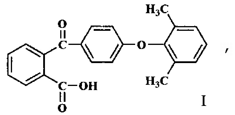 2-[4'-(2", 6"-диметилфенокси)бензоил]бензойная кислота и способ ее получения (патент 2621343)