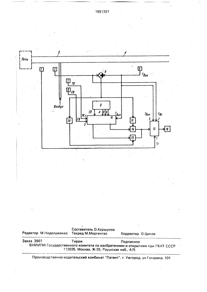 Способ измерения мощности тепловых потерь с отходящими газами (патент 1691397)