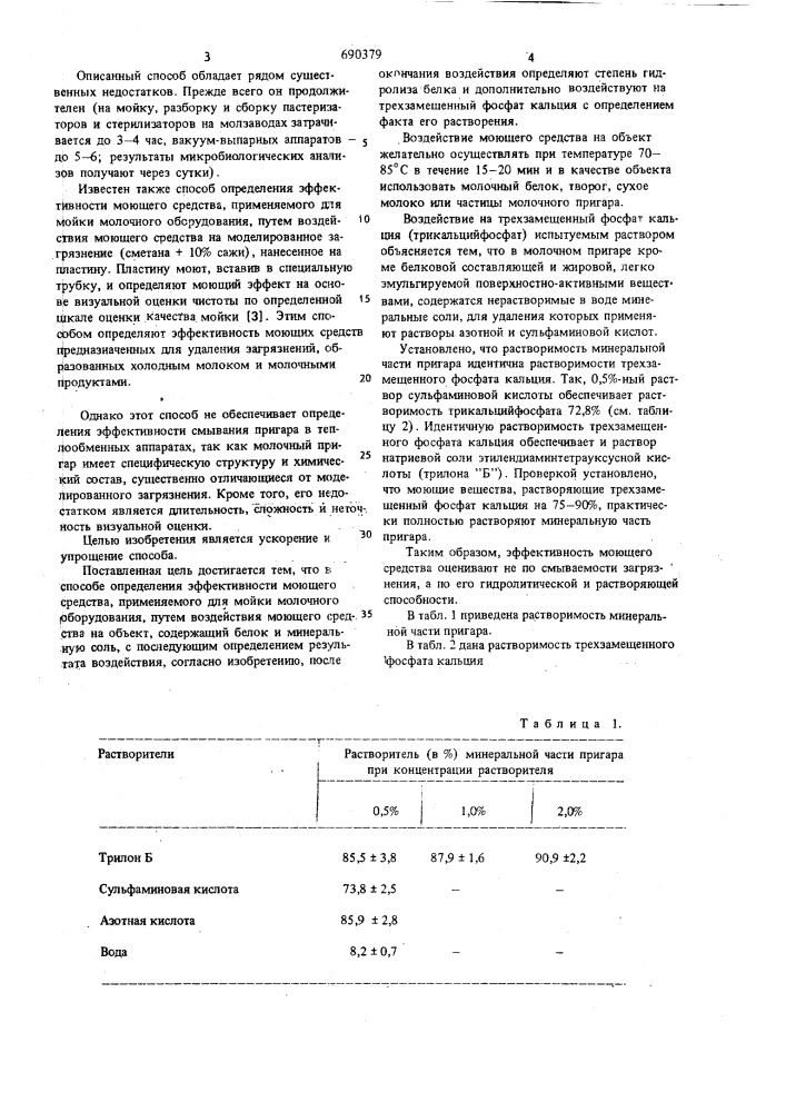 Способ определения эффективности моющего средства (патент 690379)