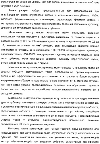 Использование уреазы для ингибирования роста раковых клеток (патент 2326691)