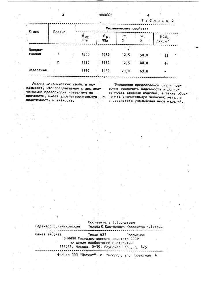 Мартенситностареющая сталь (патент 1044662)