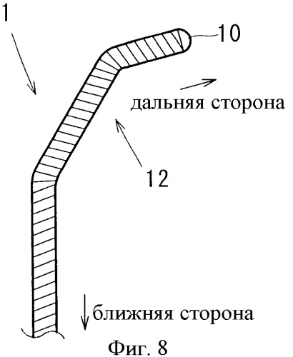 Медицинская направляющая проволока, комплект упомянутой медицинской направляющей проволоки и микрокатетера, комплект упомянутой медицинской направляющей проволоки, катетера-баллона и направляющего катетера (патент 2359716)