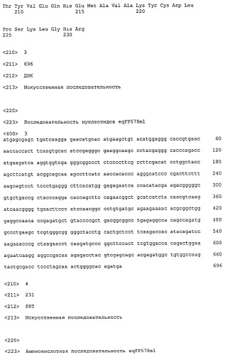 Новые флуоресцентные белки из entacmaea quadricolor и способ их получения (патент 2395581)