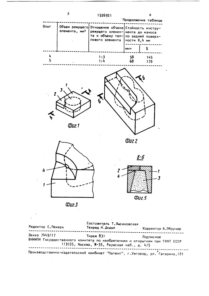 Режущая пластина (патент 1526921)