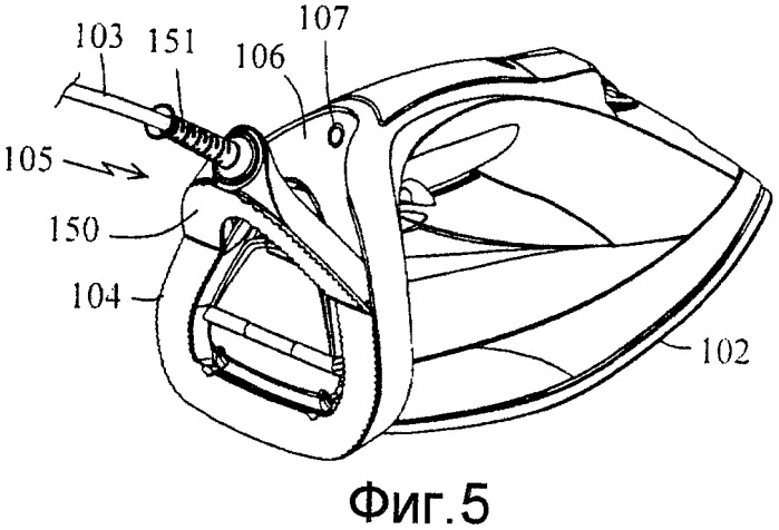 Утюг, содержащий усовершенствованное устройство направления шнура (патент 2459021)