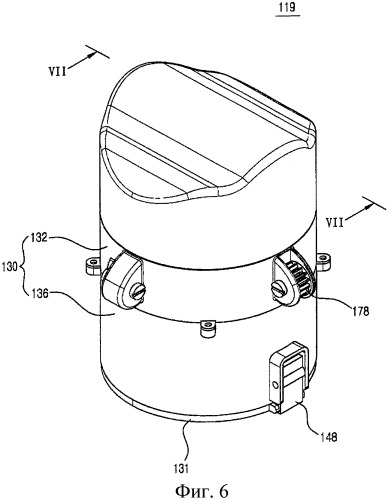 Пылеотделяющее устройство, имеющее регулируемое пространство для сбора пыли (патент 2430671)
