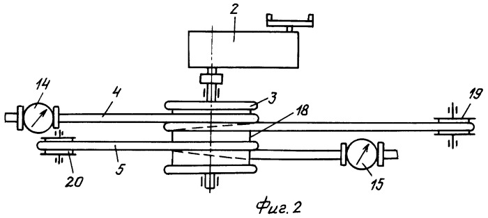Стенд для исследования параметров промежуточного привода ленточно-канатного конвейера (патент 2463571)
