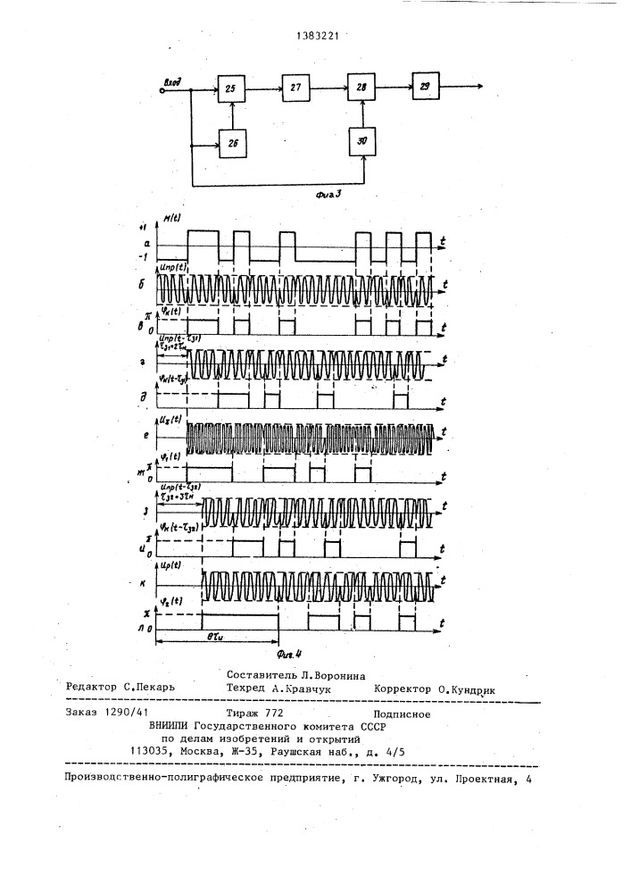 Осциллографический фазометр (патент 1383221)