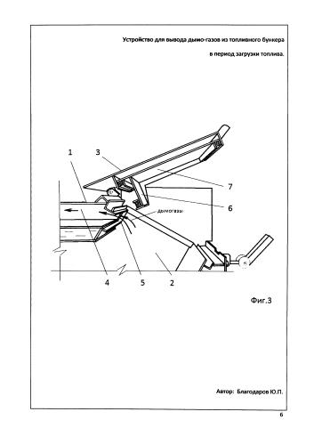 Устройство для вывода дымогазов из топливного бункера в период загрузки топлива (патент 2574221)