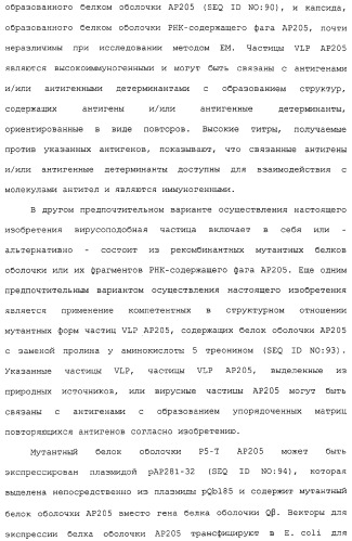 Композиции, содержащие cpg-олигонуклеотиды и вирусоподобные частицы, для применения в качестве адъювантов (патент 2322257)