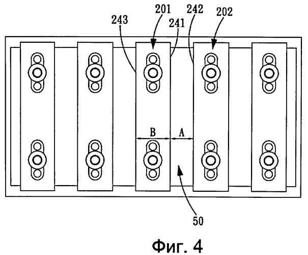 Корпусная конструкция для удержания группы прямоугольных вторичных батарей (патент 2508578)