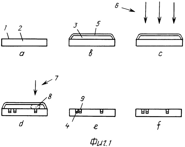 Способ создания изображения из монокристаллов в теле листового невпитывающего материала (патент 2462366)