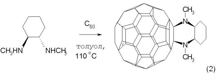 Способ получения 1-(n, n-дипроп-2-ениламино)-1, 2-дигидро[60]фуллерена (патент 2309939)
