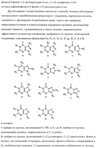 Соединения и композиции в качестве ингибиторов активности каннабиноидного рецептора 1 (патент 2431635)