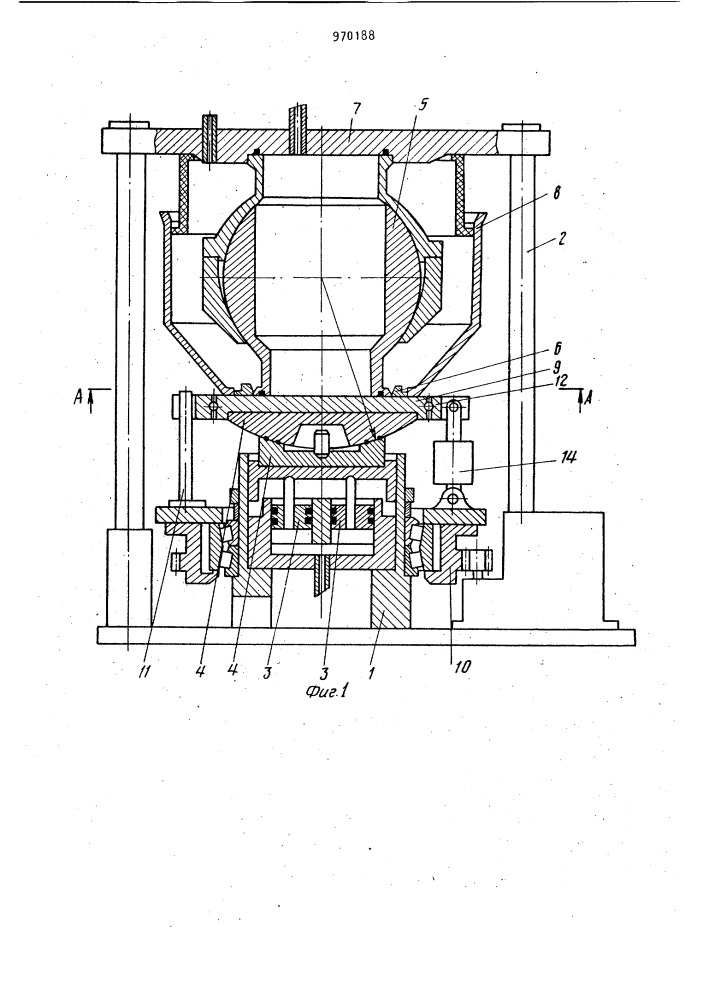 Стенд для испытания шаровых шарниров (патент 970188)