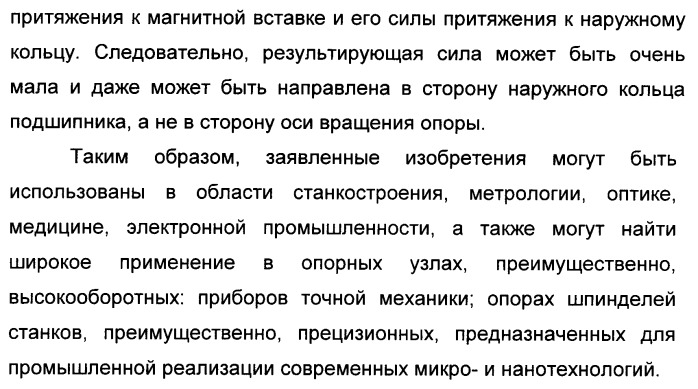Способ магнитной разгрузки тел качения от действия центробежных сил в опорах вращения и опора вращения для его осуществления (варианты) (патент 2348839)