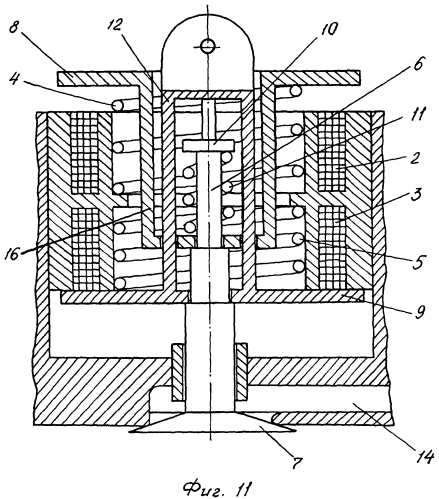 Электромагнитная система управления клапанами механизма газораспределения двигателя внутреннего сгорания (варианты) (патент 2554256)