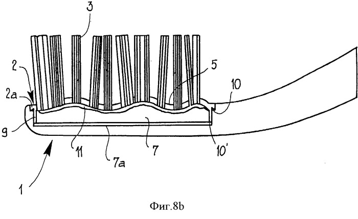 Зубная щетка (варианты) и способ изготовления зубной щетки (варианты) (патент 2502454)