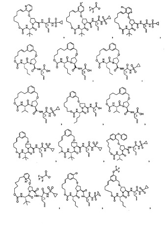Ингибиторы hcv ns3 протеазы (патент 2468029)