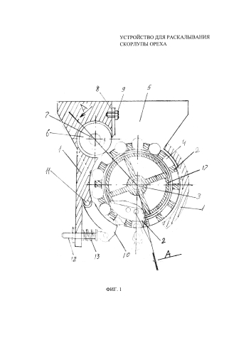 Устройство для раскалывания скорлупы ореха (патент 2589799)