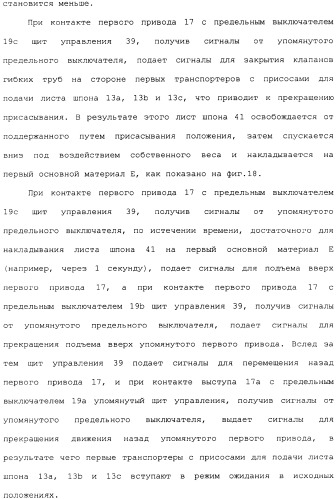 Способ накладывания листов шпона на основной листовой древесный материал (варианты) (патент 2360790)