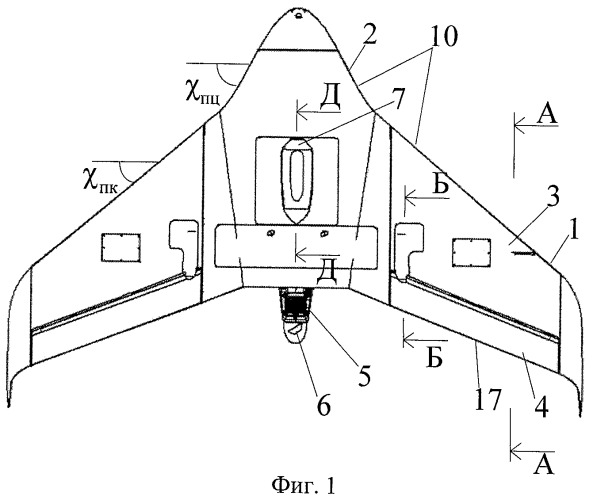 Чертеж бпла самолетного типа