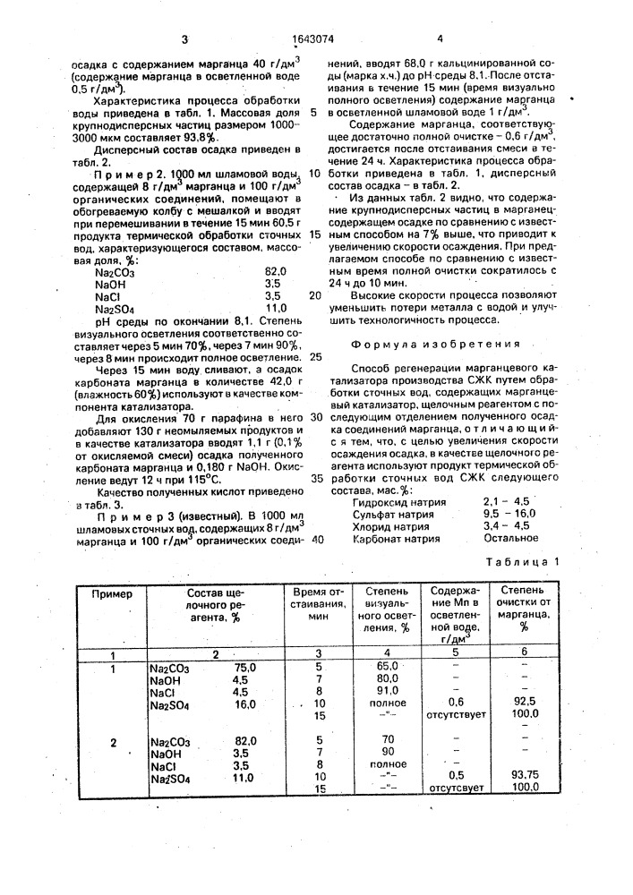 Способ регенерации марганцевого катализатора производства сжк (патент 1643074)