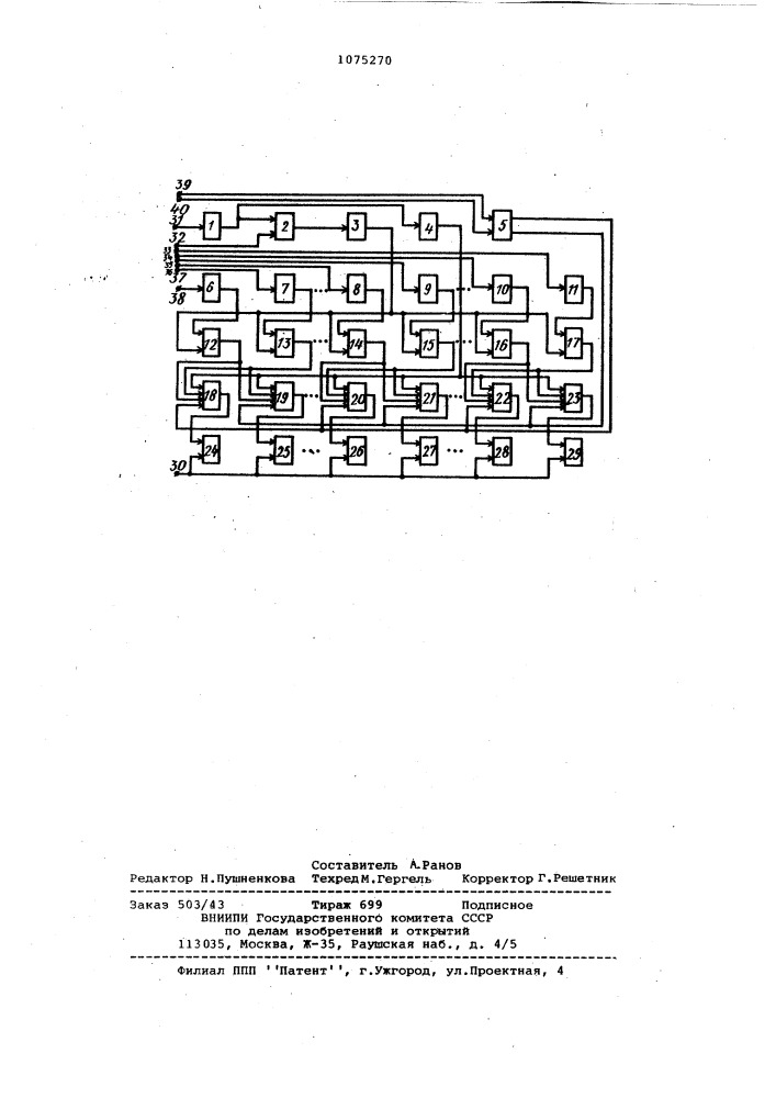 Статистический анализатор (патент 1075270)