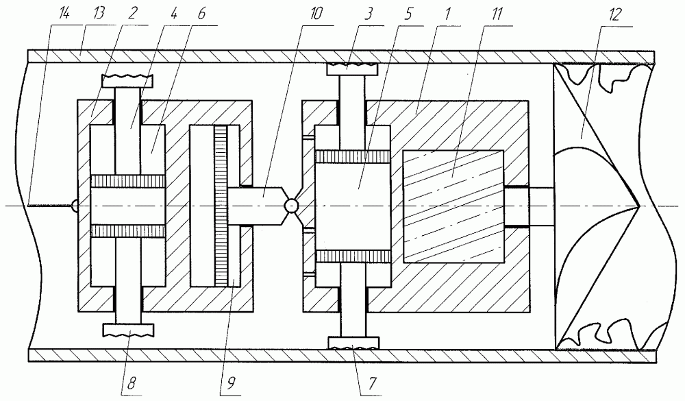 Установка для очистки труб (патент 2263551)