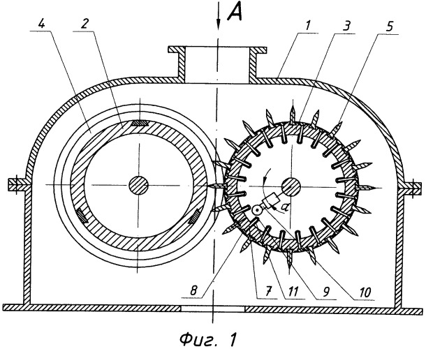 Пресс-валковый измельчитель для получения кубовидного материала (патент 2530508)
