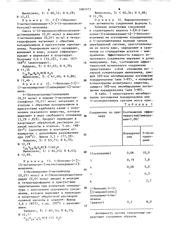 Способ получения производных индола или их аддитивных солей (патент 1087073)