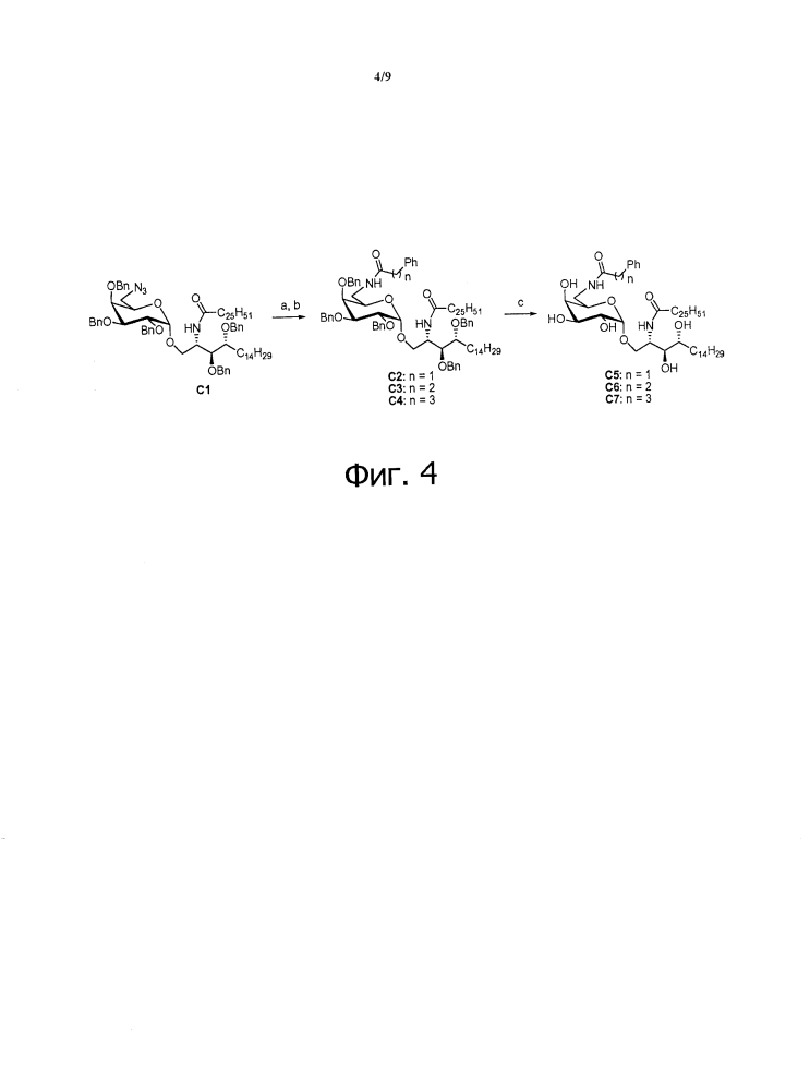 Способы получения гликосфинголипидов и их применение (патент 2636587)