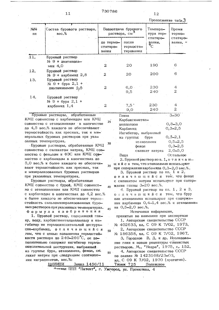 Буровой раствор (патент 730786)