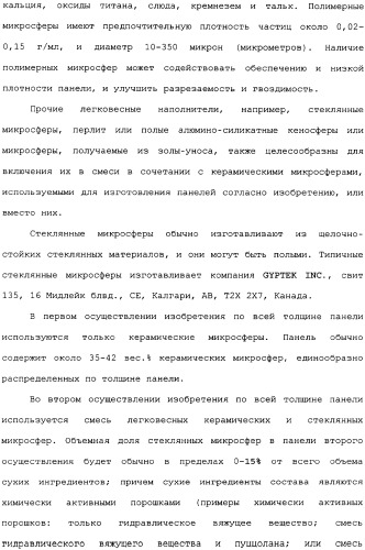 Невозгораемые усиленные, легковесные панели на вяжущем веществе и металлокаркасная система для покрытия пола (патент 2358077)