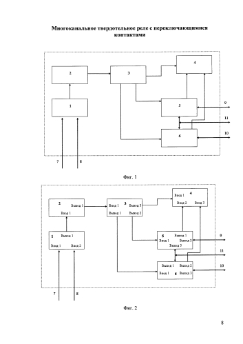 Многоканальное твердотельное реле с переключающимися контактами (патент 2589371)