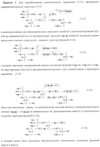 Входная структура параллельного сумматора в позиционно-знаковых кодах f(+/-) (варианты) (патент 2378682)