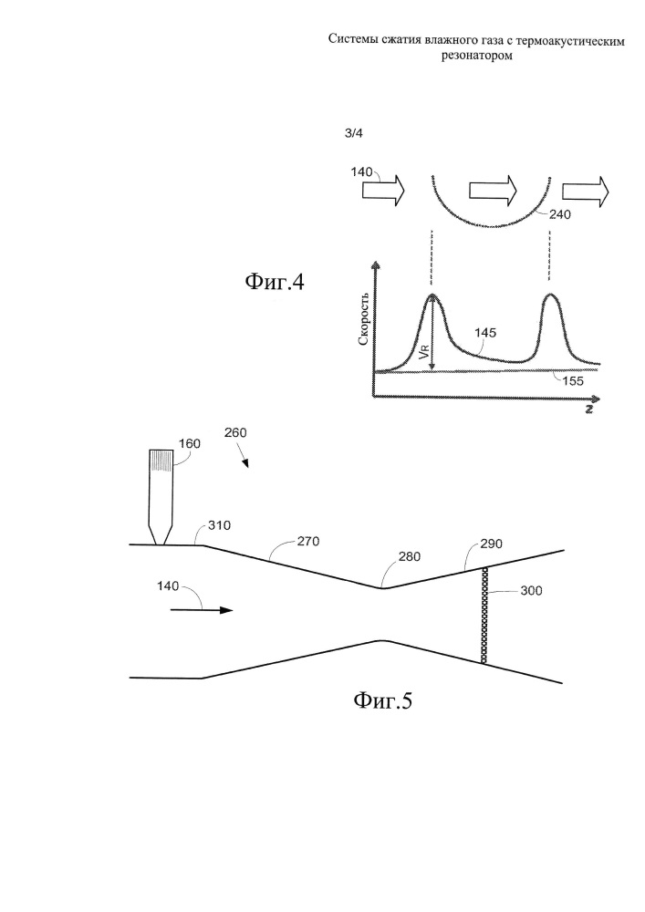 Системы сжатия влажного газа с термоакустическим резонатором (патент 2607576)