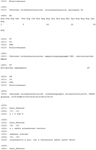 Нуклеиновая кислота формулы (i): glxmgn или (ii): glxmgn, предназначенная для применения прежде всего в качестве иммуностимулятора/адъюванта (патент 2487938)