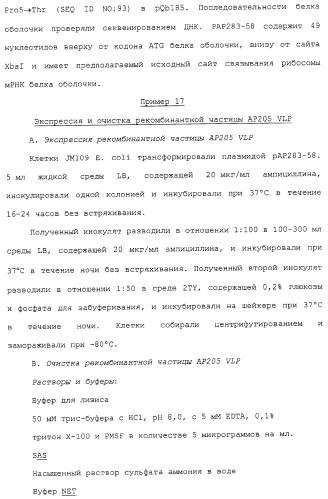 Композиции, содержащие cpg-олигонуклеотиды и вирусоподобные частицы, для применения в качестве адъювантов (патент 2322257)