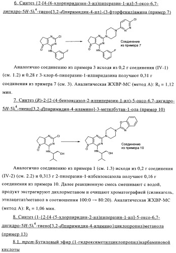 Замещенные гетероциклом пиперазинодигидротиенопиримидины (патент 2500681)