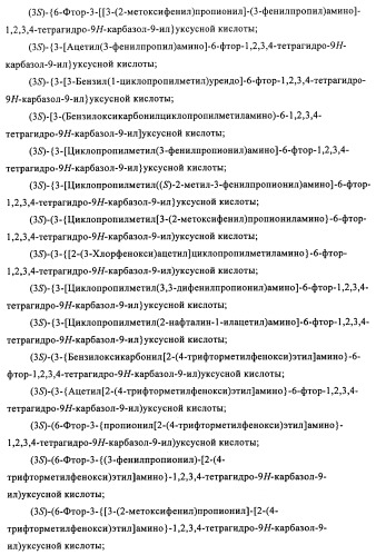 Производные (3-амино-1,2,3,4-тетрагидро-9н-карбазол-9-ил)уксусной кислоты (патент 2448092)