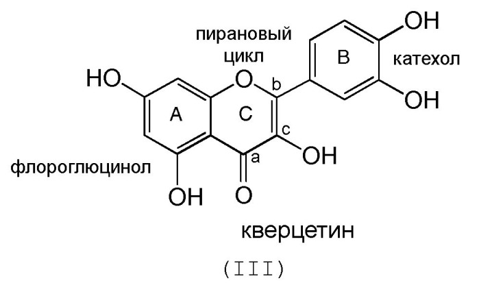 Композиции производных флавоноидных полифенолов и их применение для борьбы с патологиями и со старением живых организмов (патент 2499596)