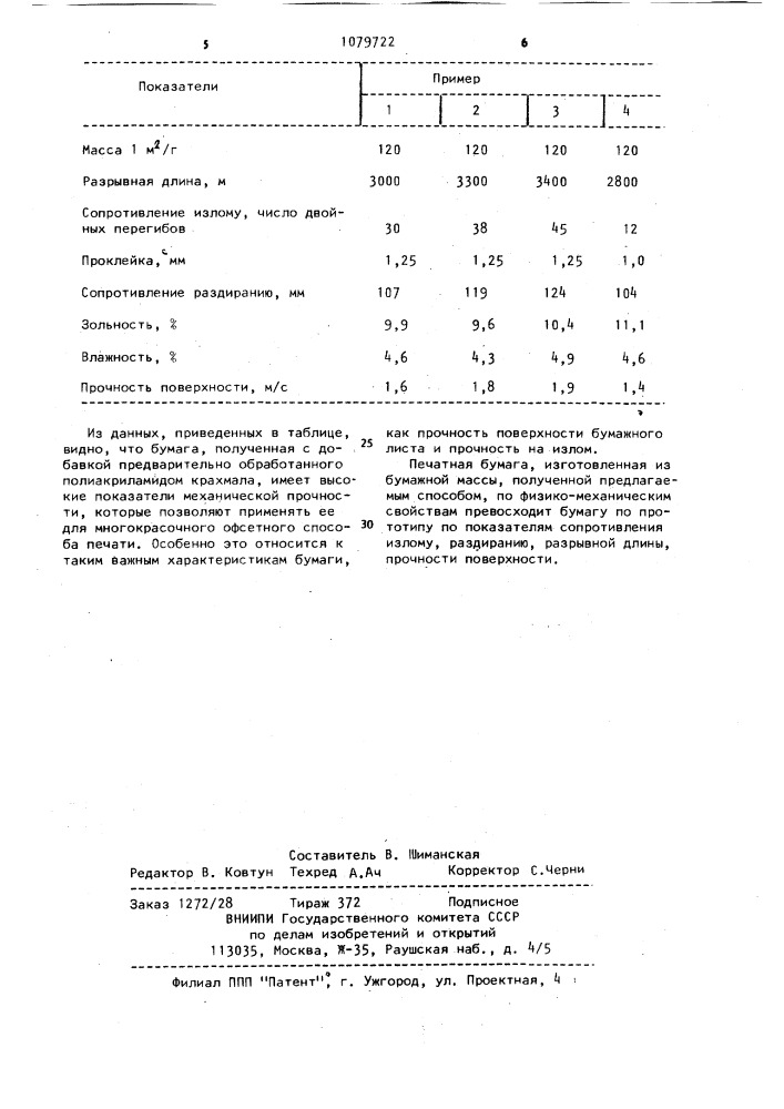 Способ приготовления бумажной массы для изготовления печатной бумаги (патент 1079722)