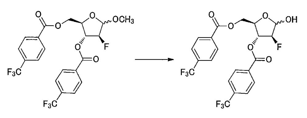 Синтетическое промежуточное соединение 1-(2-дезокси-2-фтор-4-тио-β-d-арабинофуранозил)цитозина, синтетическое промежуточное соединение тионуклеозида и способ их получения (патент 2633355)