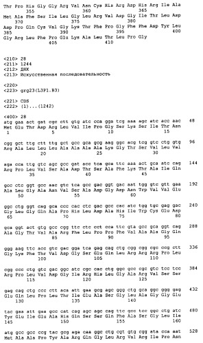 Гены grg23 и grg51, придающие устойчивость к гербицидам (патент 2393225)