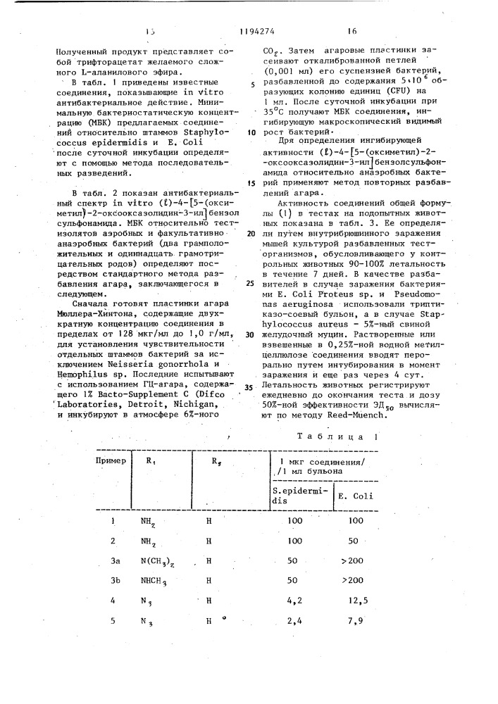 Способ получения 2-оксооксазолидинилбензолсульфонамидов (патент 1194274)