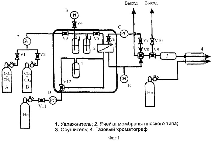 Мембрана для отделения co2 и метод ее получения (патент 2388527)