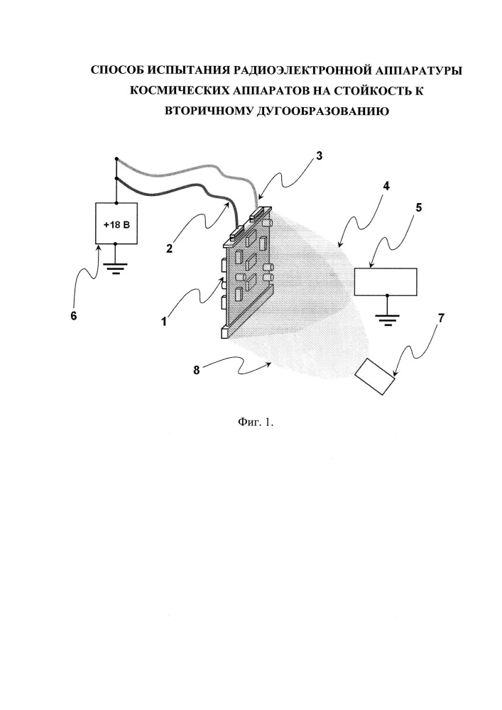 Способ испытания радиоэлектронной аппаратуры космических аппаратов на стойкость к вторичному дугообразованию (патент 2644455)