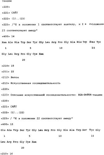 Пептиды gnrh-i и пептиды gnrh-ii (патент 2348648)